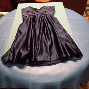 Bill Levkoff Blue Strapless Formal Dress